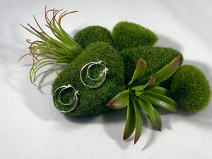 Patterned Hoop Earrings