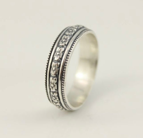 Floral Stacking Ring