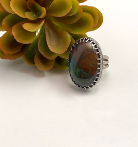 Bloodstone with Triple-Split Shank