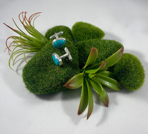 Cufflinks: Turquoise