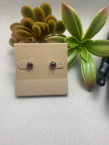 6mm Post Earrings: Various Stones Available