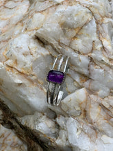 Triple split cuff: Amethyst