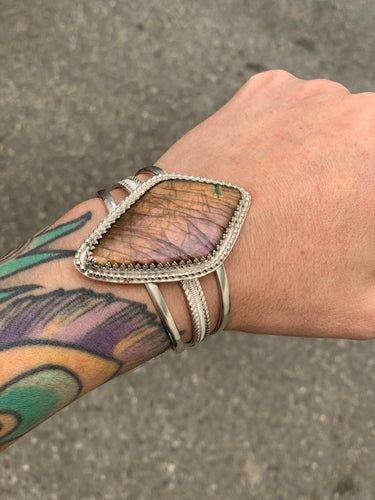 Labradorite split cuff