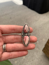 Rhodonchrosite Doublet Floral Ring