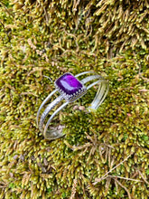 Triple split cuff: Amethyst