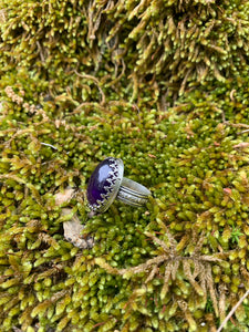Amethyst with Floral Band